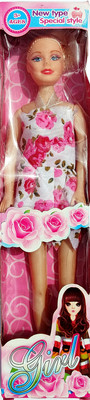 

Rean Girl Doll White with Pink(White, Pink)