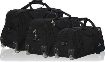 

Dezire fashion (Expandable) travel Duffel Strolley Bag(Black)