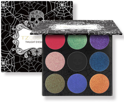 

TZ COSMETIX New 2017 Make Up Brand 9 Color Shimmer Powder Smoky Glitter Eye Shadow Palette 31.5 g(Multicolor)