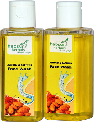

Hebsur Herbals Almond Saffron Face Wash(225 ml)