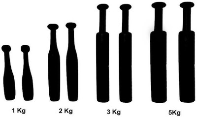

The SweatShop Mugdar / Indian Club / Meel Black Indian Clubs(2 kg)