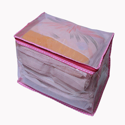 

Shagar Fashion Premium Quality Pink Net transparent Saree cover(Pink)