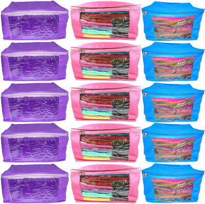 

Aadhya Multipurpose Combo Of Non Woven Saree Cover pack of 15(Multicolor)