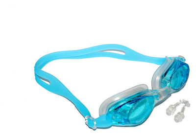 HOMMER Whale With Ear Plug swimming Goggles(Multicolor) available at flipkart for Rs.94