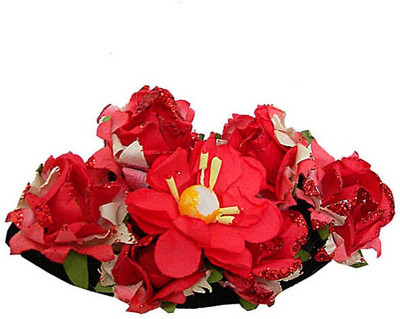 

Trendeela.com Feriha Floral Paper Bun Clip(Red)