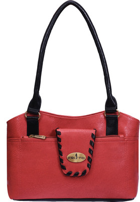 

Fristo Shoulder Bag(Orange, Black), Black;orange