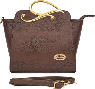 

AGINOS Hand-held Bag(Brown)