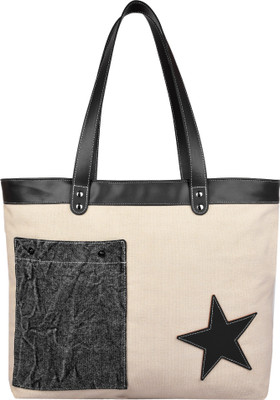 

Anekaant Shoulder Bag(White, Brown), Brown;white