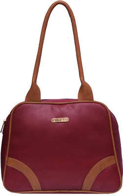 

Fristo Hand-held Bag(Maroon, Tan)