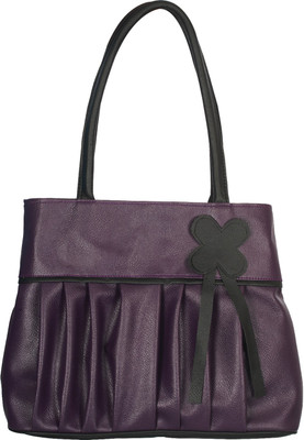 

Fristo Hand-held Bag(Purple, Black), Black;purple