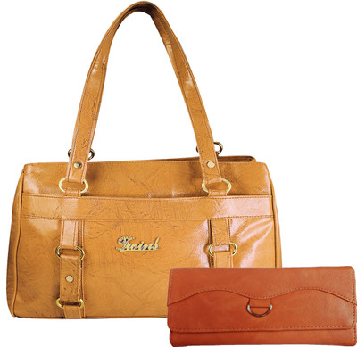 

Rashi Traders Shoulder Bag(Gold, Brown), Brown;gold