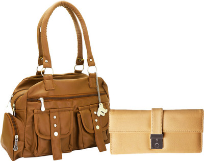 

Lady bar Hand-held Bag(Tan, Beige), Beige;tan
