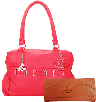 

Rashi Traders Shoulder Bag(Pink, Brown), Brown;pink