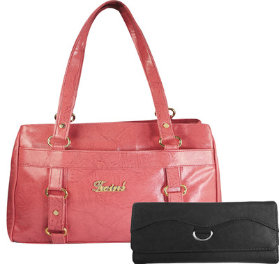 

Rashi Traders Shoulder Bag(Pink, Black), Black;pink