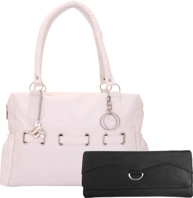 

Rashi Traders Shoulder Bag(White, Black), Black;white