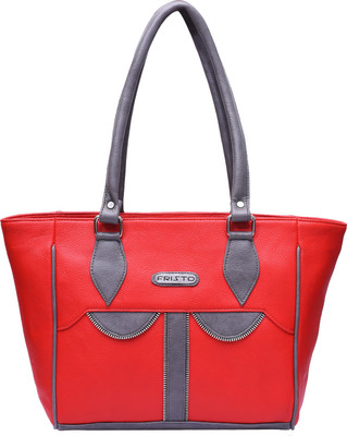 

Fristo Shoulder Bag(Red, Grey), Grey;red
