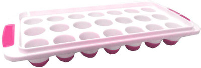 

Lavelle Kitchen Joyo Pop-up Silicon Base Premium Pink, White Silicone, Plastic Ice Cube Tray(Pack of 1)