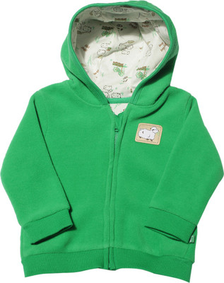 

FS Mini Klub Full Sleeve Solid Baby Boys Jacket, Fern green combo