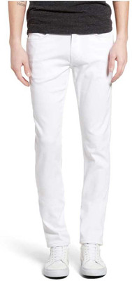 Ansh Fashion Wear Slim Men White Jeans