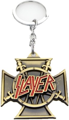 

24x7 Premium Slayer Metal Keychain Matt Gold with Realistic Detailing Key Chain