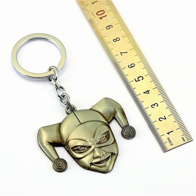 

24x7 Premium Suicide Squad Harley Quinn 3D Metal Keychain Matt Gold with Realistic Detailing Key Chain