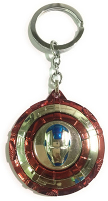 

24x7 Premium Iron Man Silver Revolving Metal Keychain Silver With Realistic Detailing Key Chain