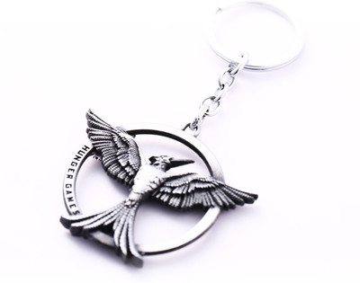 

24x7 Premium Hunger Games Bird Silver Metal Key Chain