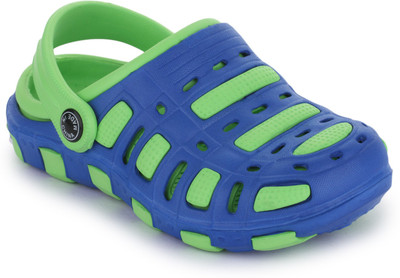 

PHEDARUS Boys Slip-on Clogs(Blue, Lime green