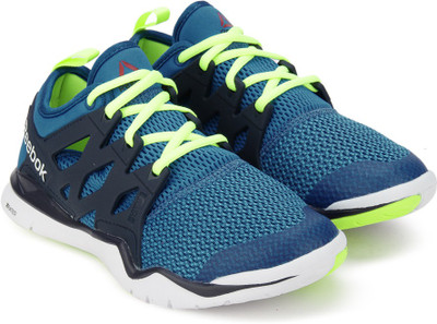 

REEBOK Boys Lace Running Shoes(Blue, Blue/navy/wht/yellow
