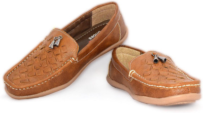 

D'zigners Boys Slip on Loafers(Beige