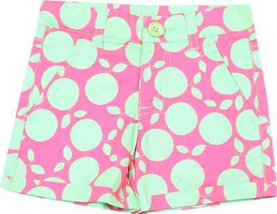 

United Colors of Benetton Short For Girls Casual Printed Cotton(Light Green, Pack of 1, 901
