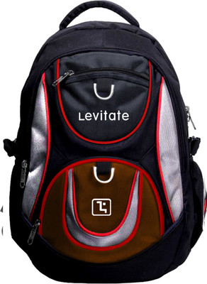 

Levitate 15.6 inch Expandable Laptop Backpack(Black, Brown)