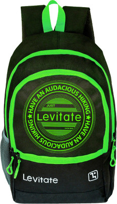

Levitate 15.6 inch Laptop Backpack(Black), Black;lime