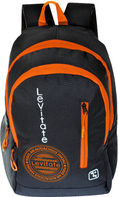 

Levitate 15.6 inch Laptop Backpack(Black, Orange)