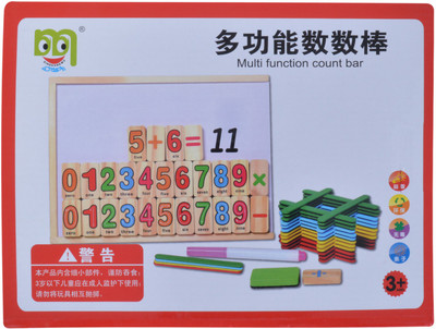 

SN toy zone Multifuntional Counting Wooden Computation Study Box for Basic Math Calculations for Children Ages 3+ Years(Multicolor)