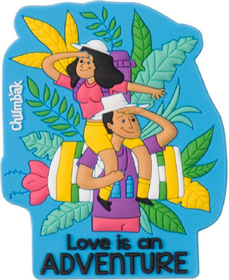 

Chumbak Love is an Adventure Fridge Magnet Pack of 1(Multicolor)