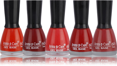 

Aroma Care Velvet Orange, Maroon, Pink, Dark Nude, Red Nail Polish(Pack of 5)