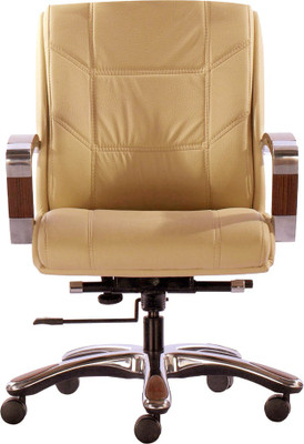 

HOF Premium Medium Back Designer- ZYDO - 532 Leatherette Office Executive Chair(Beige)