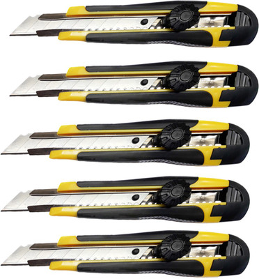

Elph 18mm Plastic Grip Hand-held Paper Cutter(Set Of 5, Yellow:Black)