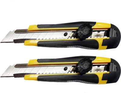 

Elph 18mm Plastic Grip Hand-held Paper Cutter(Set Of 2, Yellow:Black)