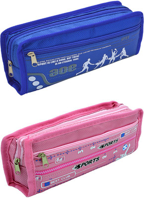 

Hrinkar Cartoon Printed Art Plastic Pencil Boxes(Set of 2, Multicolor)