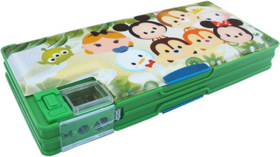 

Asera Mickey Minnie Cartoon Art Plastic Pencil Box(Set of 1, Multicolor)