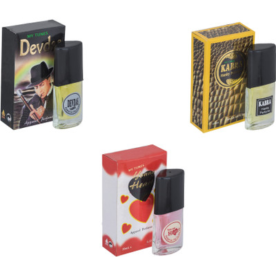 

My Tunes Combo Devdas-Kabra Yellow-Younge Heart Red Eau de Toilette - 60 ml(For Men & Women)