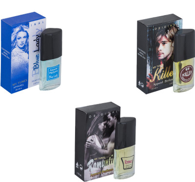 

My Tunes Combo Blue Lady-Killer-Romantic Eau de Toilette - 60 ml(For Men & Women)