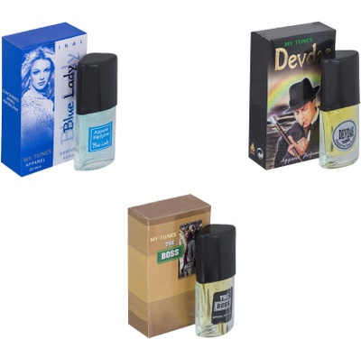 

My Tunes Combo Blue Lady-Devdas-The Boss Eau de Toilette - 60 ml(For Men & Women)
