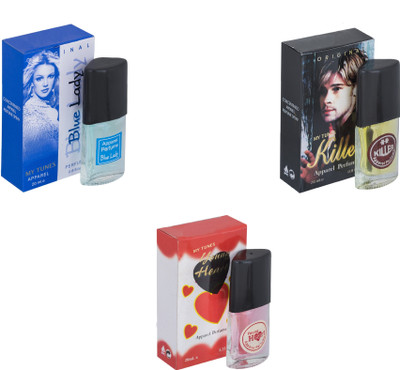 

My Tunes Combo Blue Lady-Killer-Younge Heart Red Eau de Toilette - 60 ml(For Men & Women)