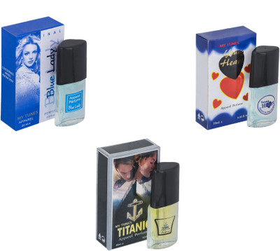 

My Tunes Combo Blue Lady-Titanic-Younge Heart Blue Eau de Toilette - 60 ml(For Men & Women)