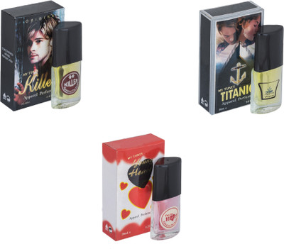 

My Tunes Combo Kiier-Titanic-Younge Heart Red Eau de Toilette - 60 ml(For Men & Women)