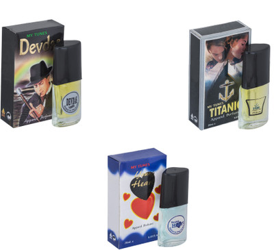 

My Tunes Combo Devdas-Titanic-Younge Heart Blue Eau de Toilette - 60 ml(For Men & Women)