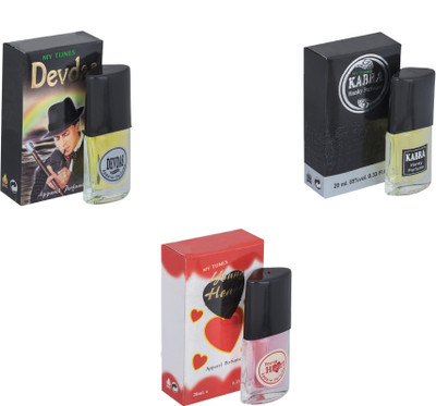 

My Tunes Combo Devdas-Kabra Black-Younge Heart Red Eau de Toilette - 60 ml(For Men & Women)